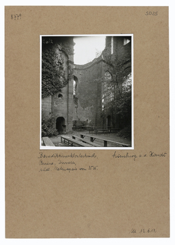 Vorschaubild Limburg an der Hardt: Benediktinerklosterkirche, Ruine, südliche Nebenapsis von NW